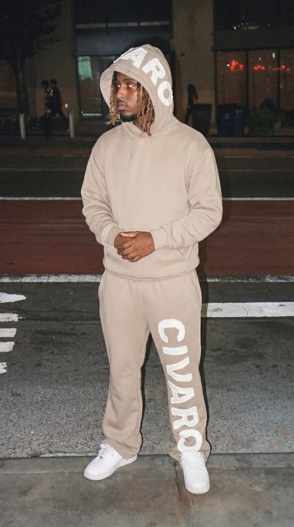 Appliqué  Brown Sweatpants