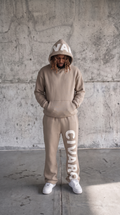 Appliqué  Brown Sweatpants