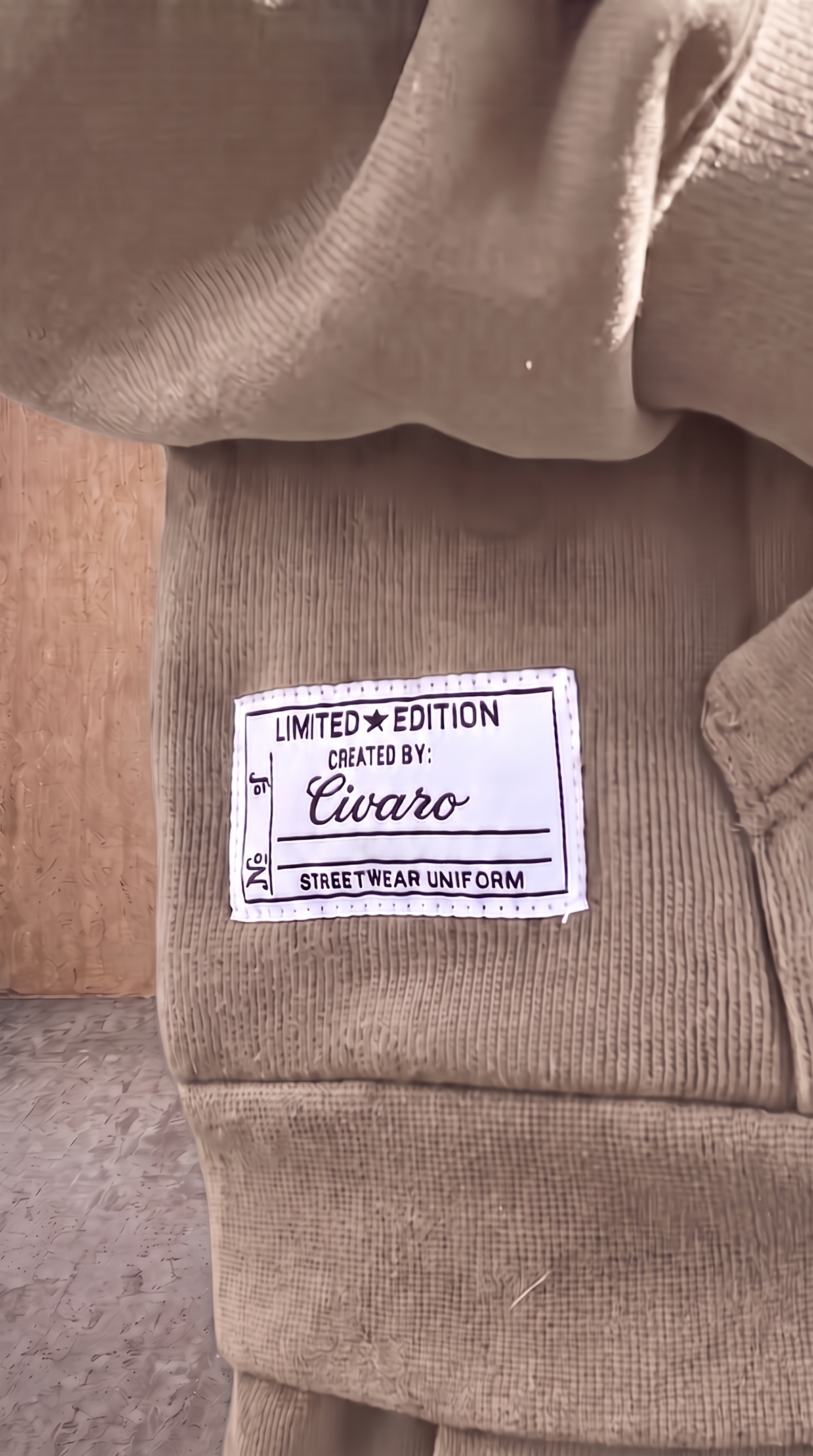 Appliqué  Brown Hoodie