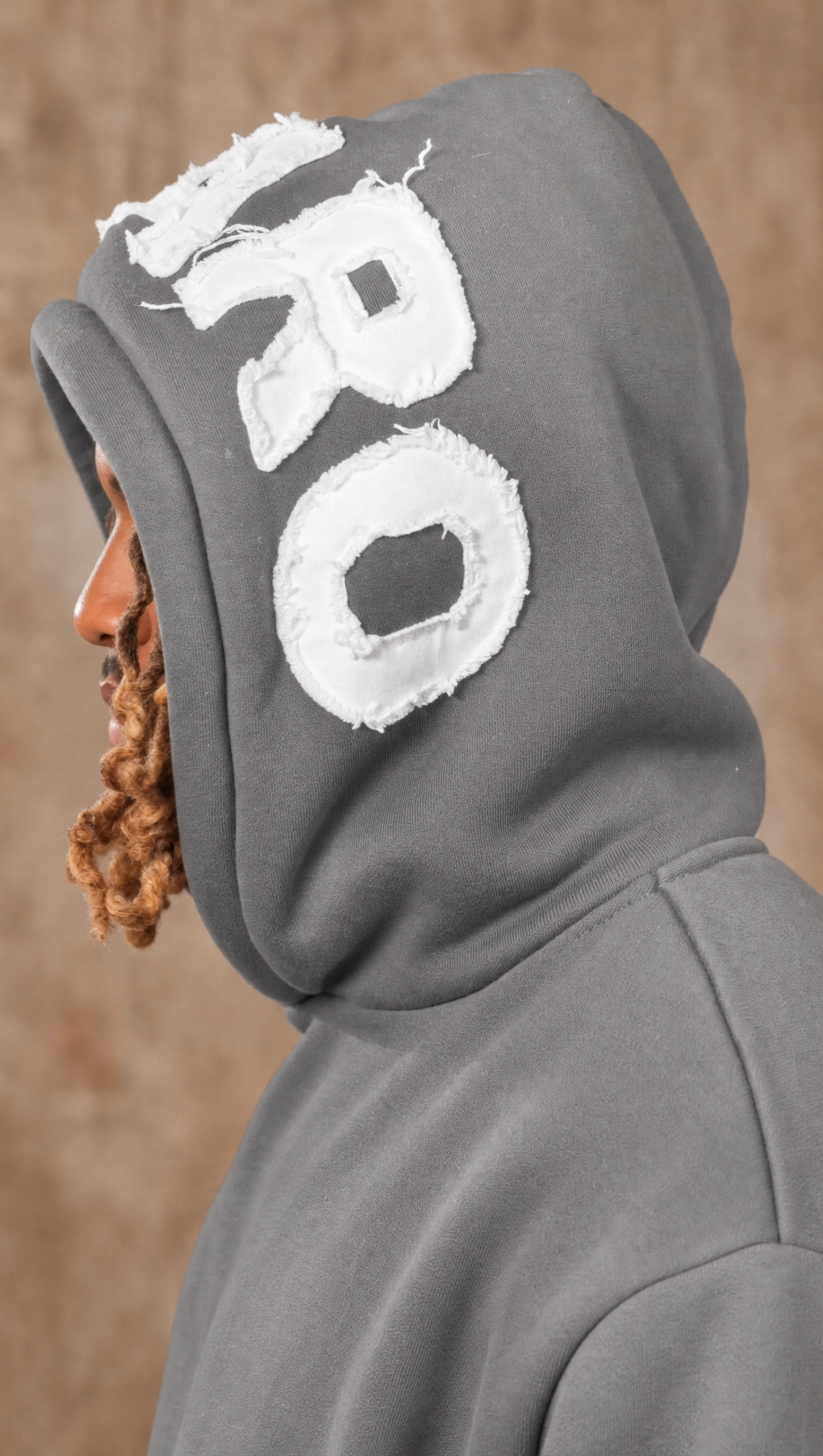 Appliqué  Grey Hoodie